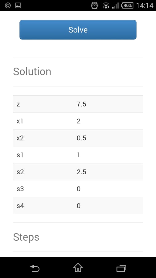 Simple MIP Simplex Solve...截图1