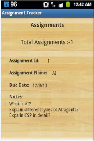 Assignment Tracker截图5