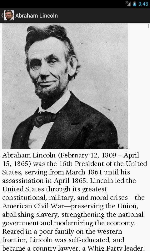 A. Lincoln Biography & Quotes截图2