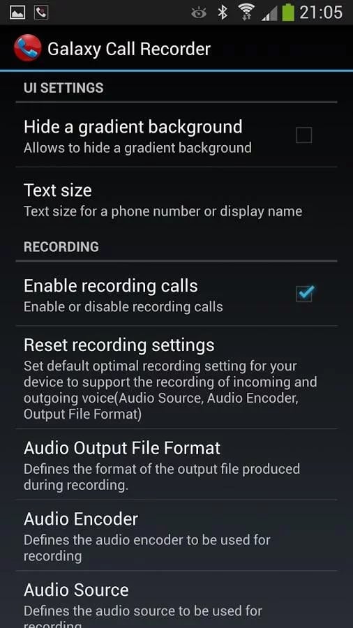 Galaxy Call Recorder +截图6