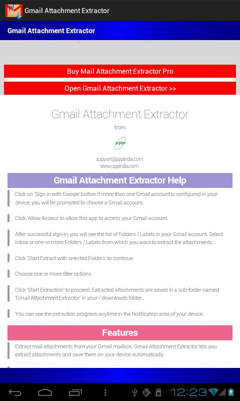 Gmail Attachment Extract...截图3