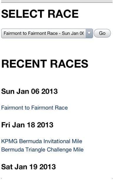 Bermuda Race Results截图1