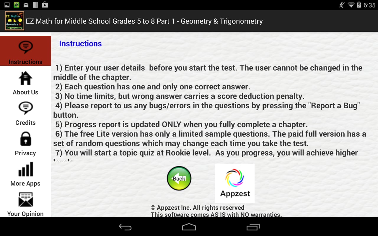 EZ Math Part -1 Lite截图7