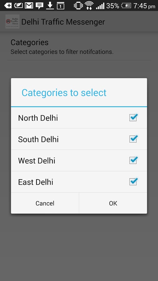 Delhi Traffic Messenger截图1