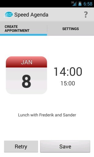 Speed Agenda DEMO截图1