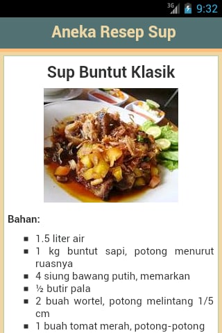 Resep Masakan Sup截图4