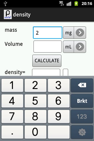 Density Calculator截图2