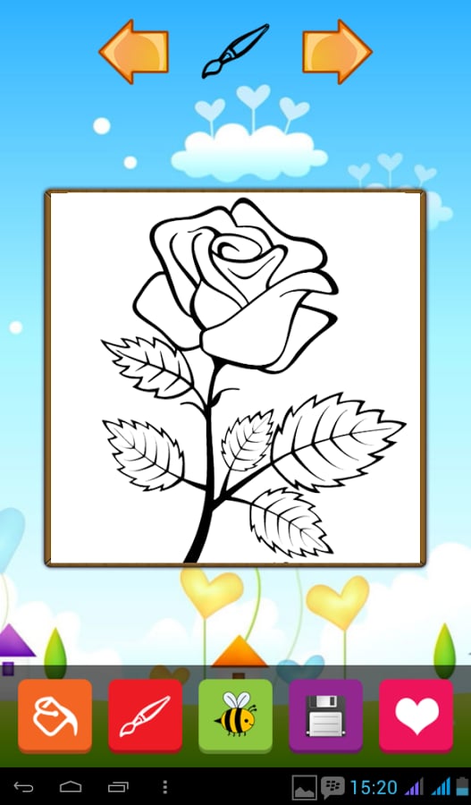 Rose Coloring Pages截图5