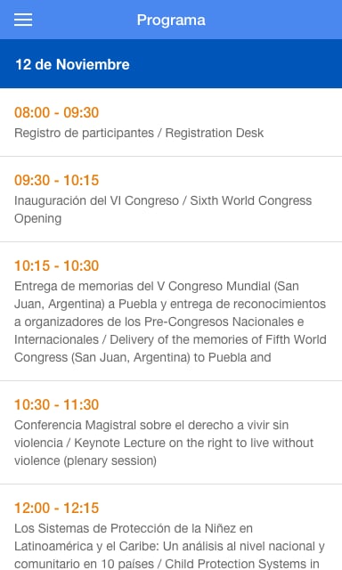 VI Congreso Mundial Infa...截图4