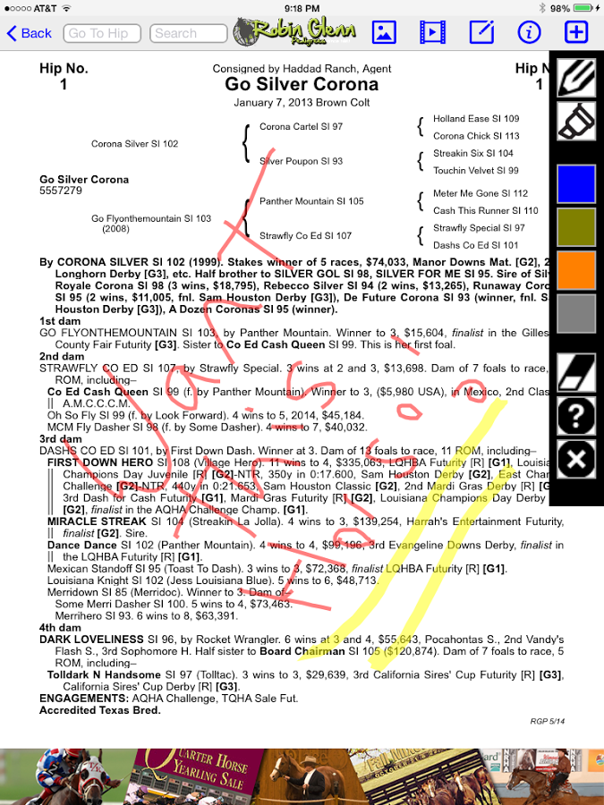 Robin Glenn Pedigrees Tablet截图1