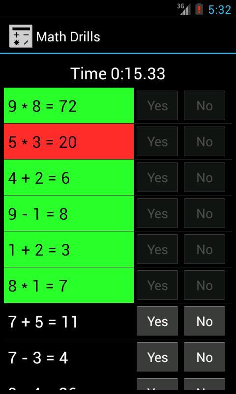 Math Drills Free截图2