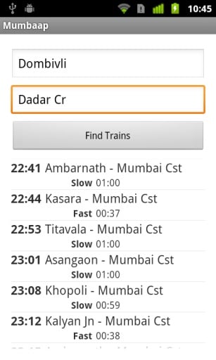 Mumbai Local Train Search截图3