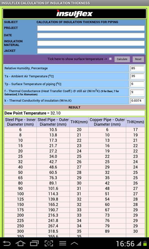 INSULFLEX CALCULATION截图2