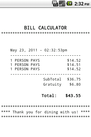 Bill Calculator截图2