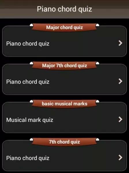 Piano chord quiz截图1