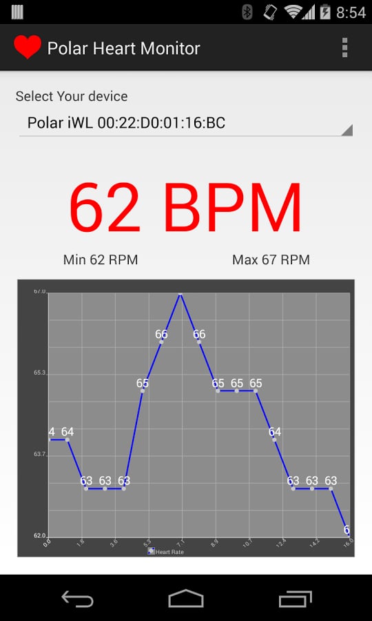 Polar Heart Rate Monitor截图4