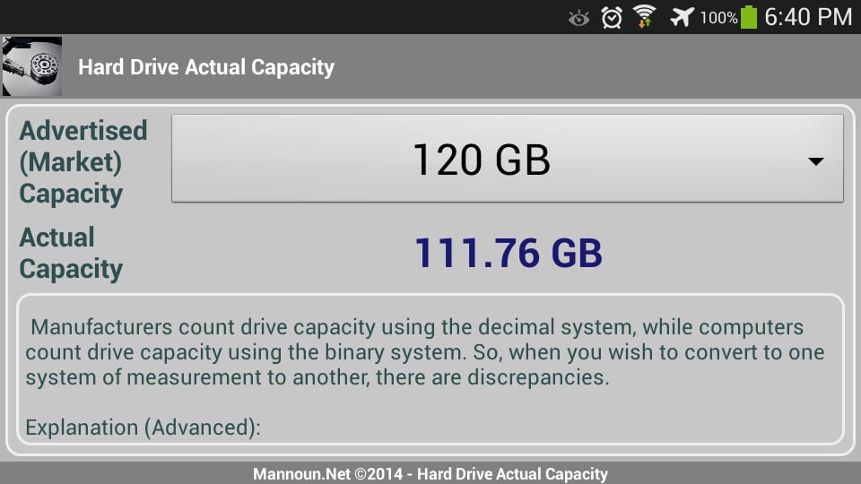 Hard Drive - Actual Capa...截图2