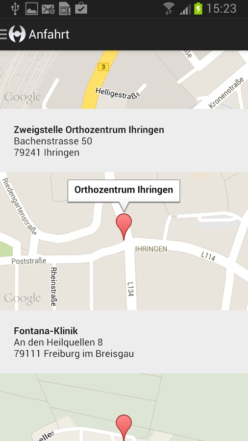 Orthozentrum Freiburg Dr...截图2