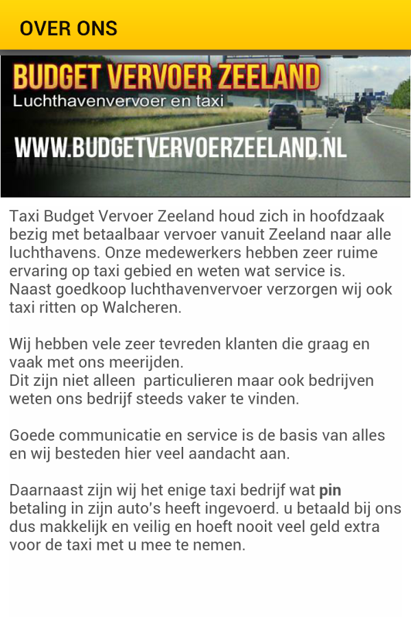 Taxi Budget Vervoer Zeeland截图3