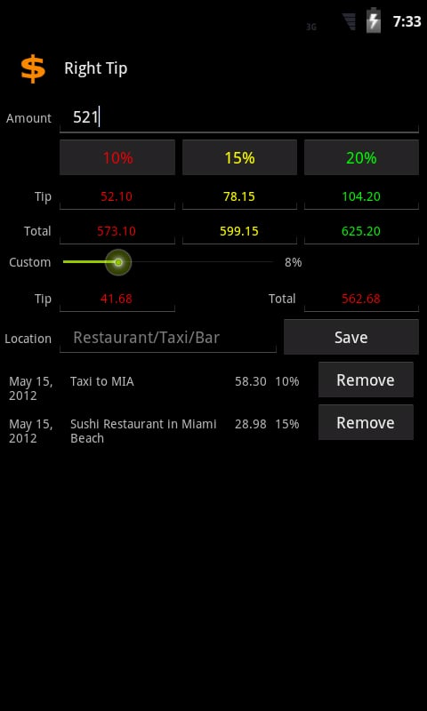 Right Tip Calculator截图1