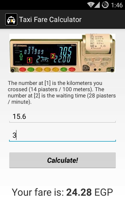 Taxi Fare Calculator [EG...截图2