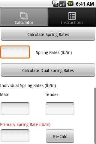 ProFender Spring Rate Calc截图2