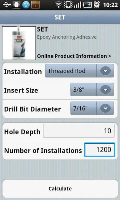 Adhesive Cartridge Estimator截图3