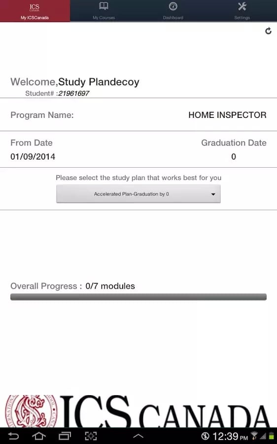 ICS Canada Study Plan截图1