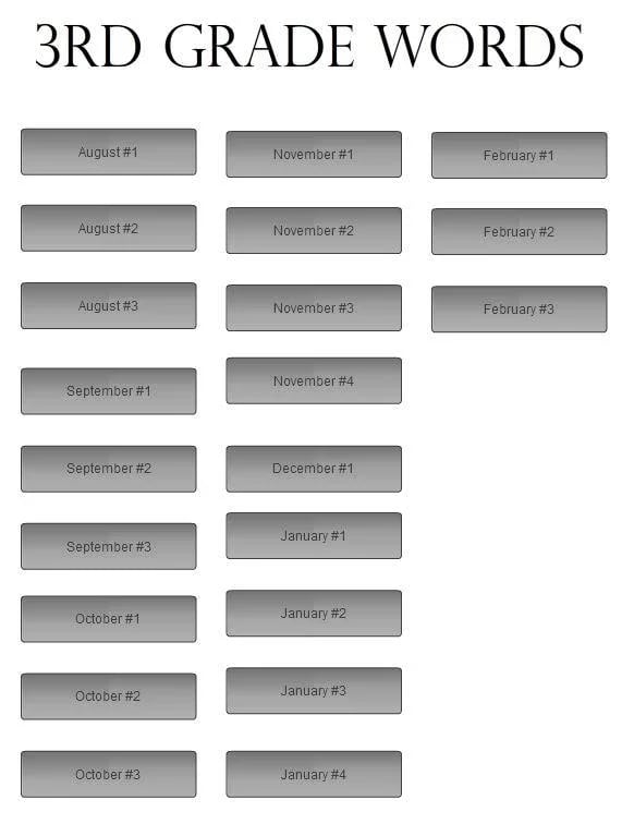 3rd Grade Spelling Words截图4