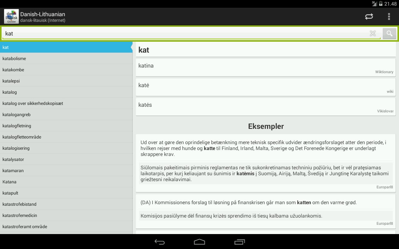 Dansk-Litauisk Ordbog截图2