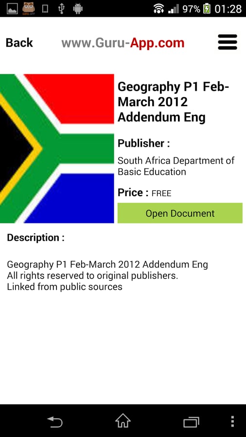 RSA NSC Geography Matric截图8