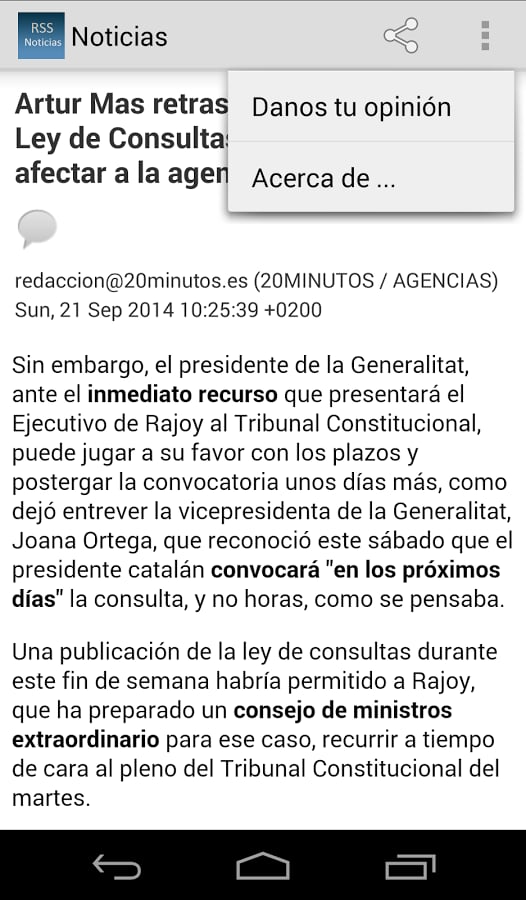 RSS Noticias - En minuto...截图5