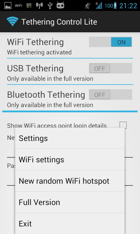 Tethering Control Lite截图4