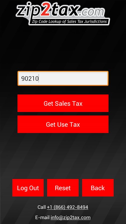 Zip2Tax Sales Tax Calcul...截图4