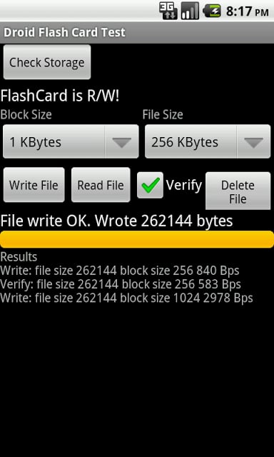 Droid Flashcard Test截图2