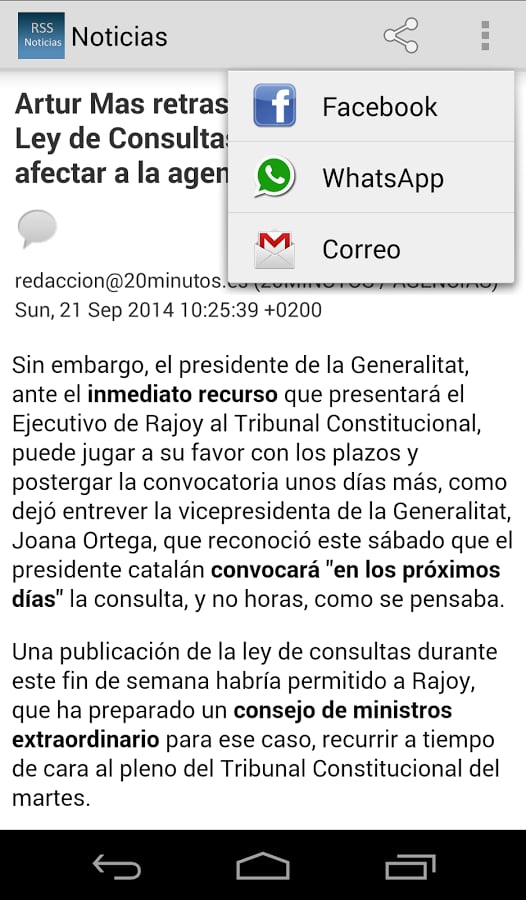 RSS Noticias - En minuto...截图7