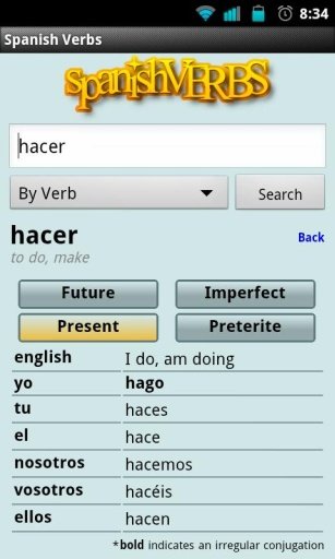 Spanish Verbs Free截图3