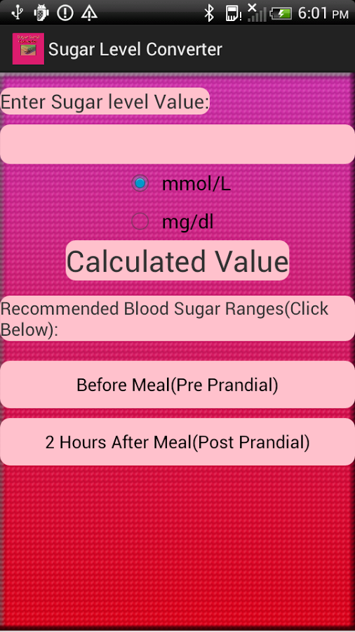 Sugar Level Converter截图1