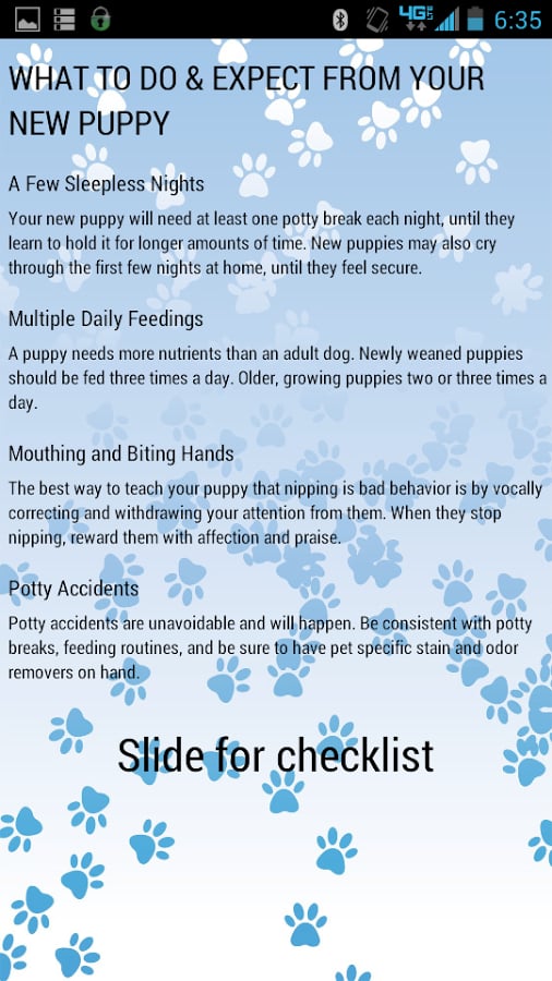 Puppy Checklist截图2