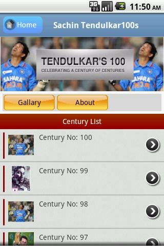 Sachin Tendulkar's 100截图3