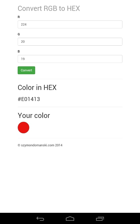 RGB to HEX converter截图3