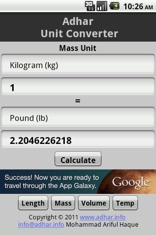 Adhar Unit Converter截图3