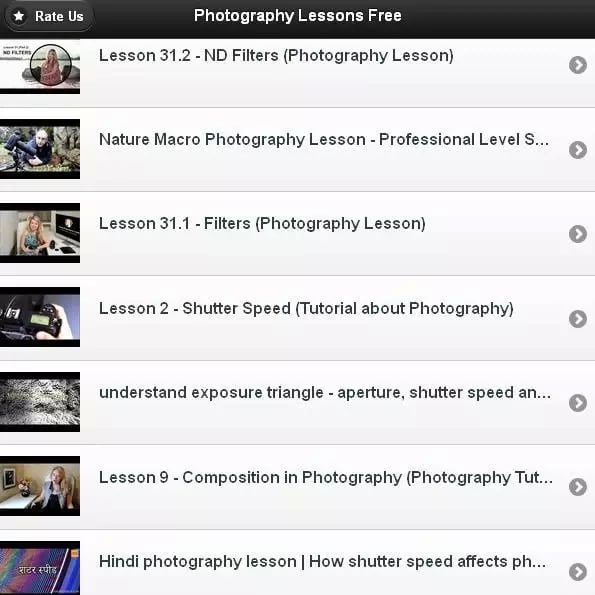 Photograpy Lesson Free截图2