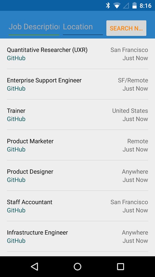 GitHub Jobs截图1