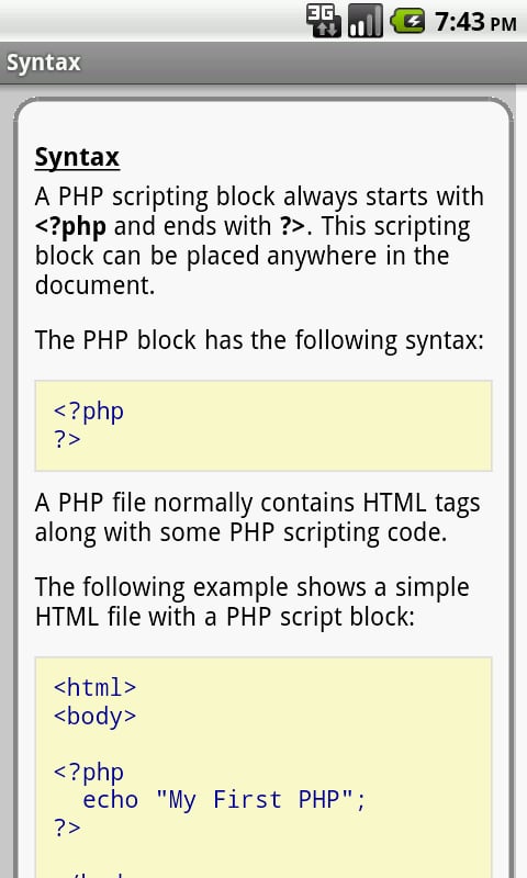 PHP Pro Quick Guide Free截图2