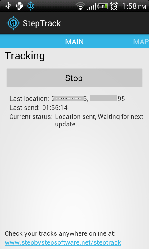 StepTrack GPS Online Tracking截图2