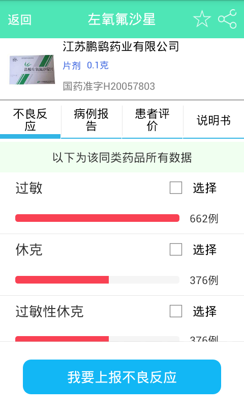 药品不良反应截图2