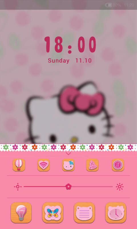 hello kitty 2-闪电锁屏主题截图2