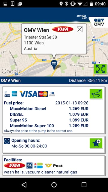 OMV Filling Station Finder截图5