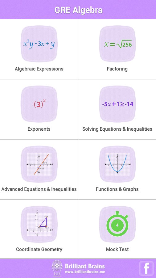 GRE考试数学:代数审查Lite截图10